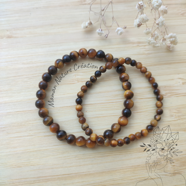 Bracelet Gaïa en Oeil de Tigre