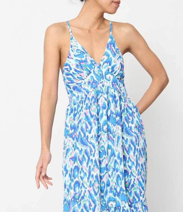 86-5. Robe courte à bretelles