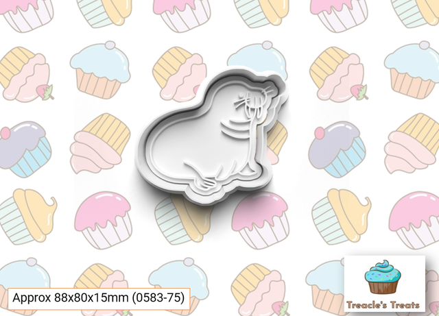 Walrus Fondant/cookie stamp with cutter 
