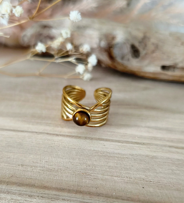 Bague Infini Oeil de tigre 