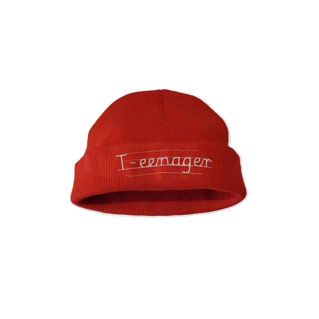 red docker beanie "T-eenager"