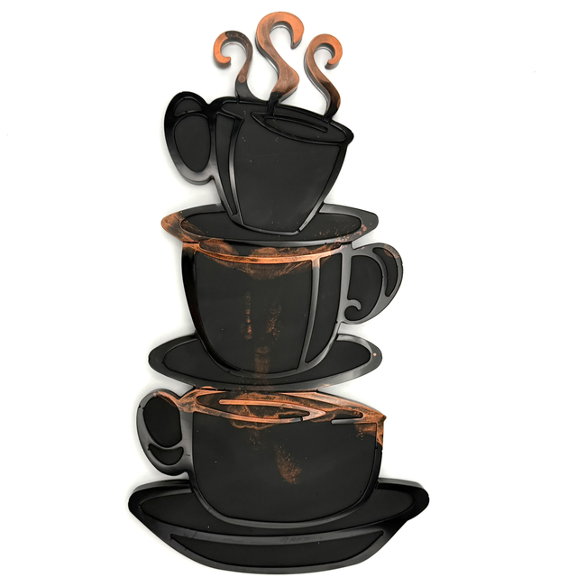 Tasses à café Noir , à poser ou suspendre