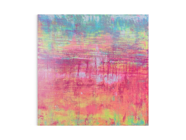 TIEFENRAUSCH in Magenta I Gestische Faktur in Chromatik I Original Acryl Unikat 80x80