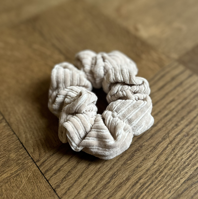 Sandy Corduroy Scrunchie