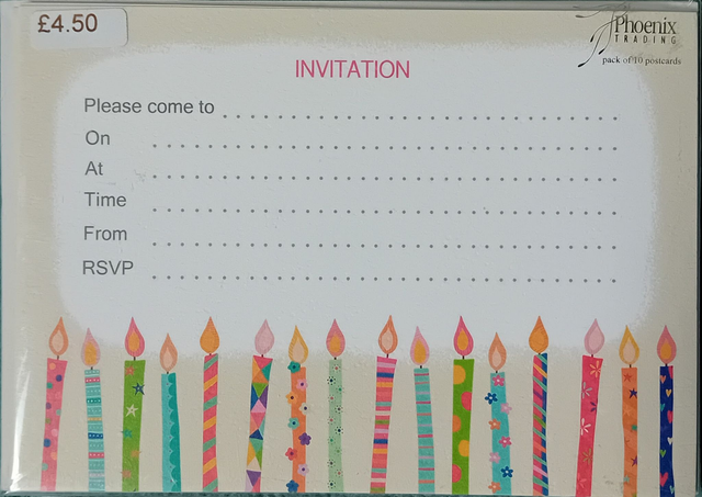 Candle Invitations
