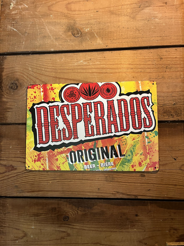 Desperados Metalen Bierbord - 30 X 20 cm