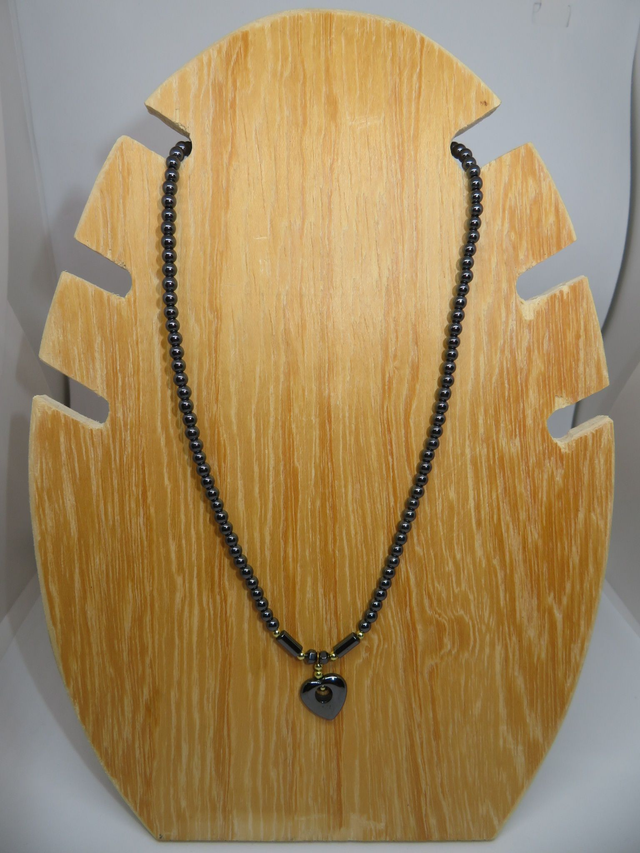 Collier Hématite cœur