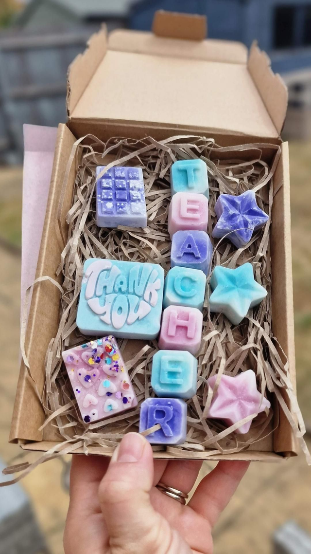 Personalised Thank You Teacher Wax Melt Set