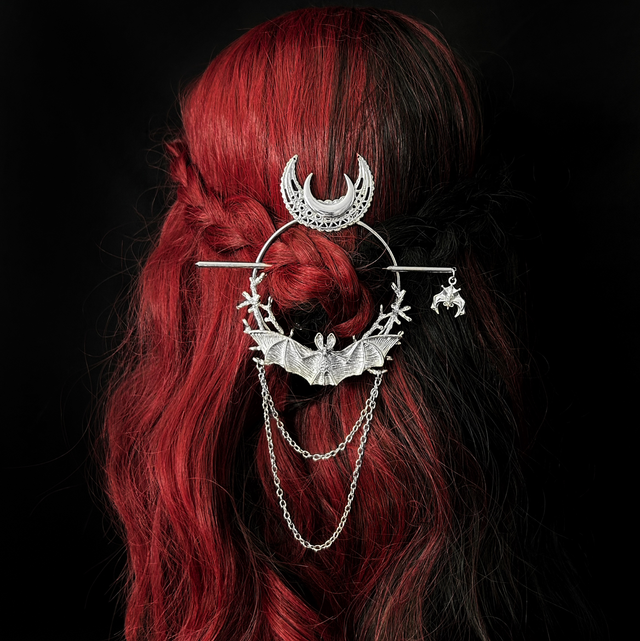 Nocturnal hair stick barette