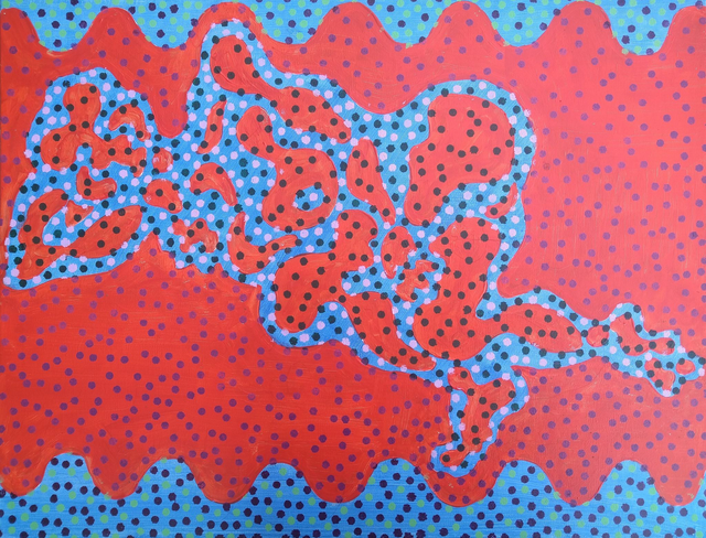 Akt, 50x65 akryl płótno 2019