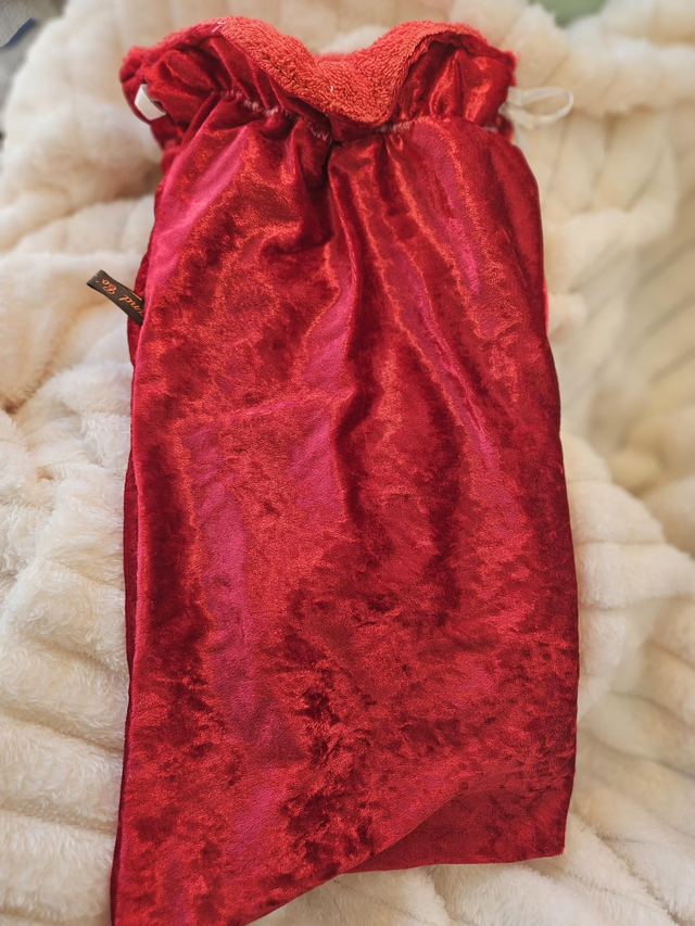 Pochon d'amour "rouge velouté "