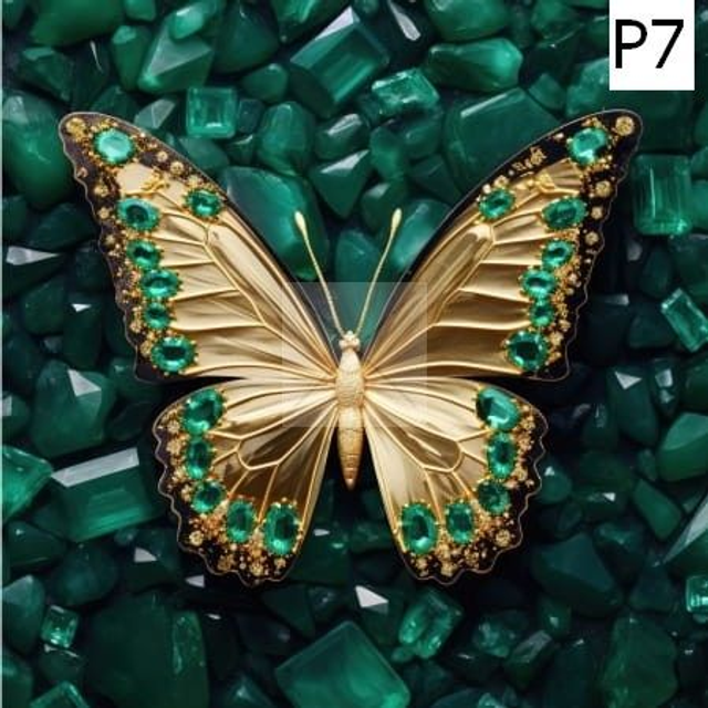 Panneau Papillon 2 en Polyester - 30x30cm 