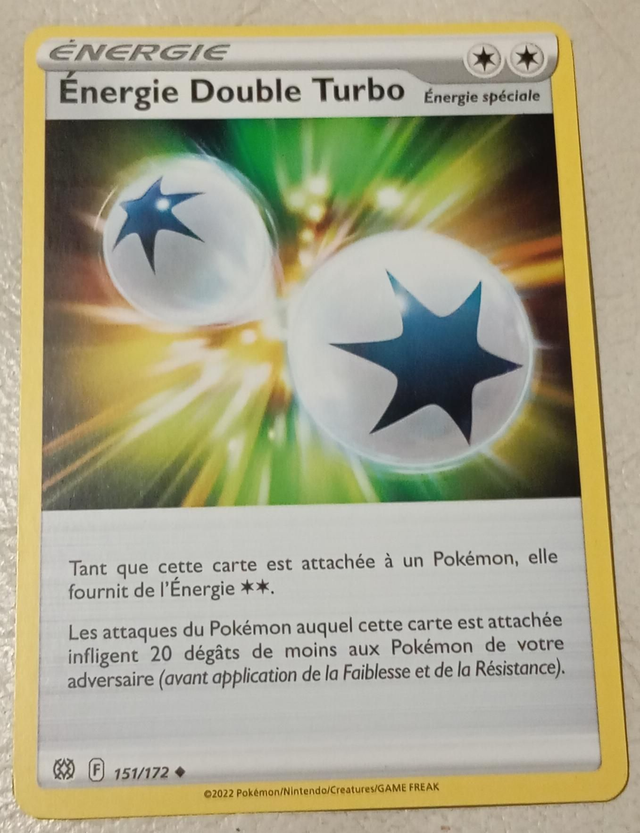 Carte pokémon Énergie double turbo