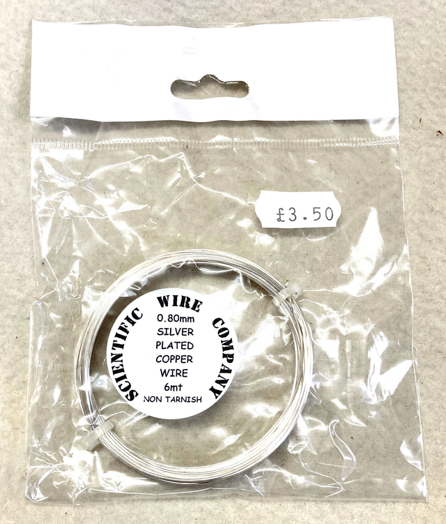 Silver Plated Copper Wire 4m