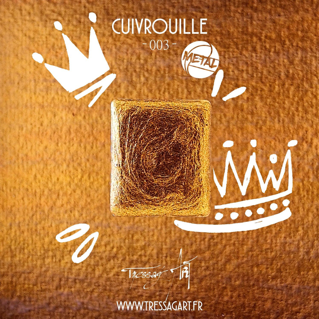 TRESSAG&#039;ART - AQUARELLE ARTISANALE - 003 CUIVROUILLE - METAL - TR000003