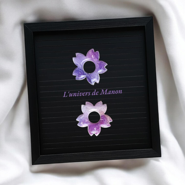 2 Pampilles fleurs (créoles interchangeables)