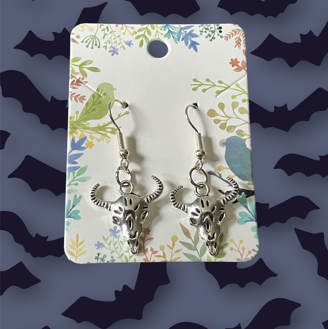 Rams Skull Earrings 