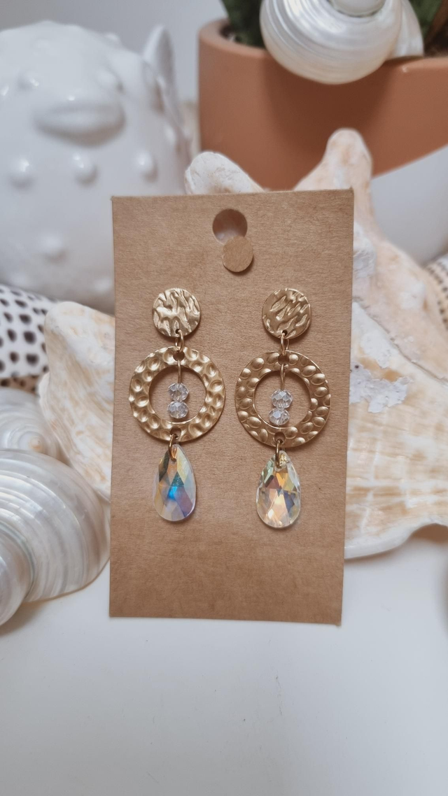 Boucles doreilles cristal 