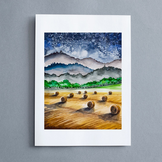 Campagna al crepuscolo