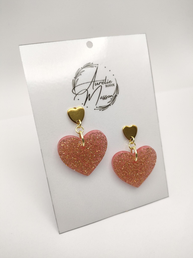 Boucles d&#039;oreilles &quot;Pensée&quot;