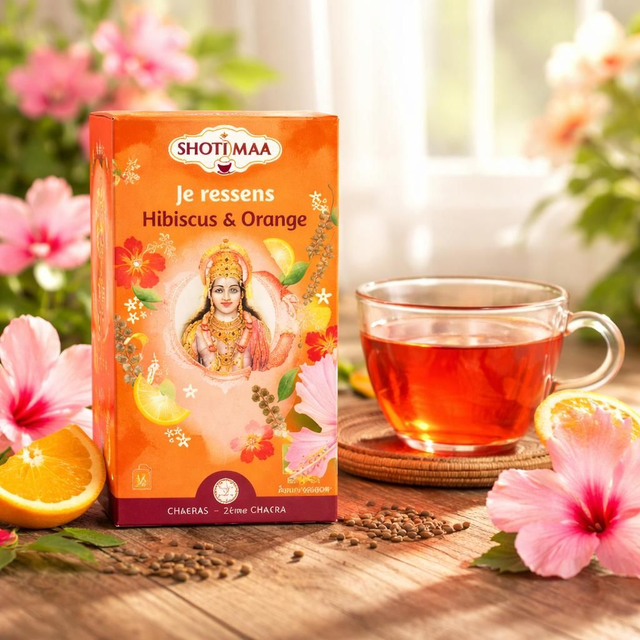 "Je ressens" - Tisane bio - Hibiscus, Orange