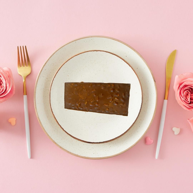 Handmade roasted peanut slab 