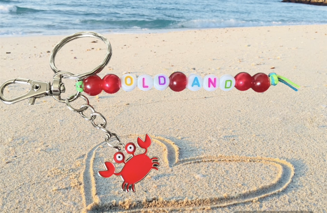 Old and Crabby Keychain/Bagcharm