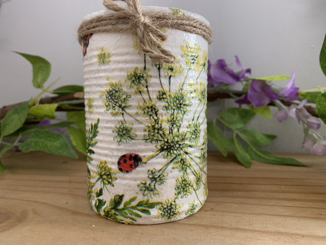 Ladybird upcycled tin can candle (available in all fragrances)