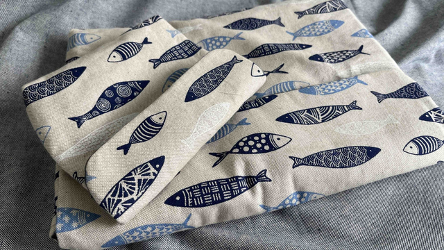 Laptophülle und Ladetasche – Fish