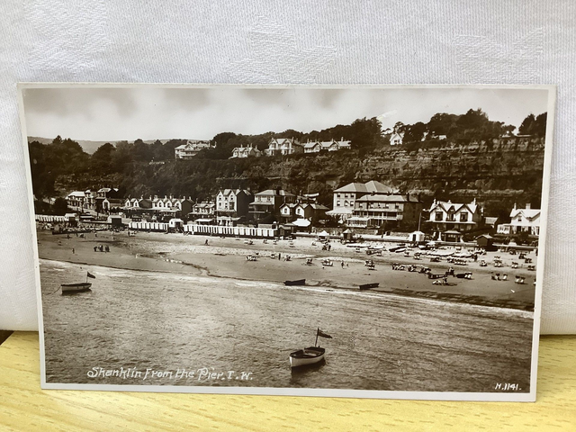 Shanklin, from the Pier, Isle of Wight, W.J. Nigh Real Photo Vintage Postcard. Our Ref No. R784 £3.00