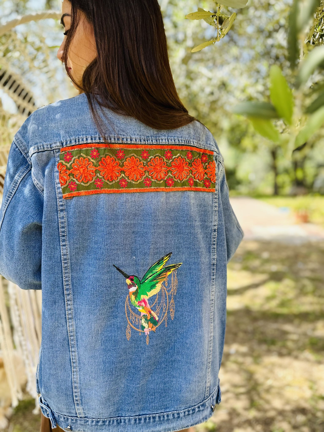 Giacca embrodery Colibrì