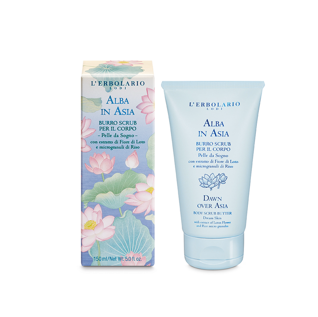 Alba in Asia Burro scrub per il Corpo Pelle da Sogno 150 ml