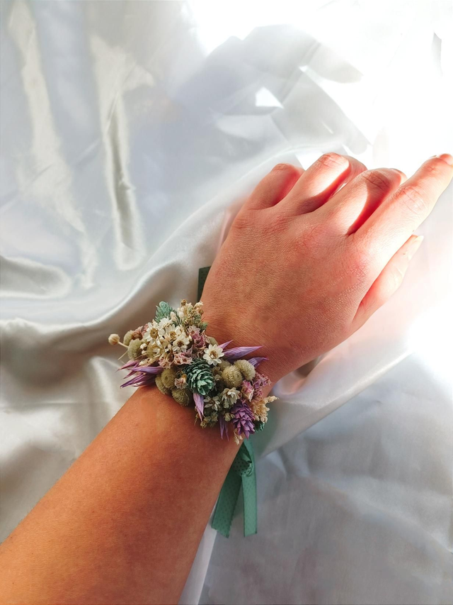 Bracelet Lilas &amp; Vert D'eau 