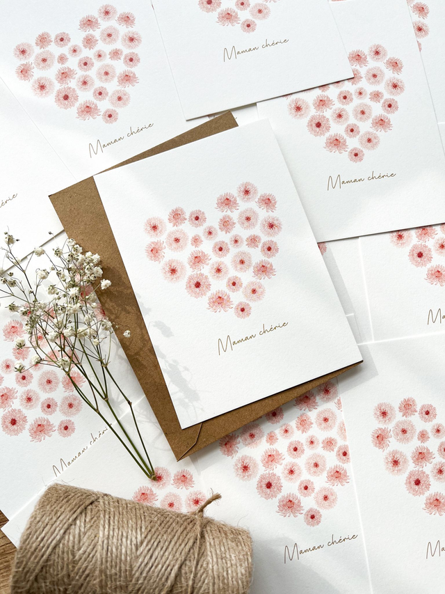 Carte postale Pulsion créative - Maman chérie