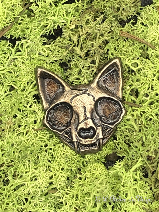 Broche Crâne de Chat