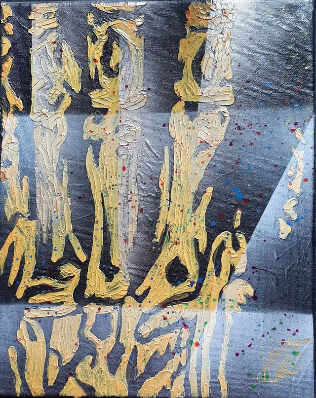 "La main de dieu jaune"