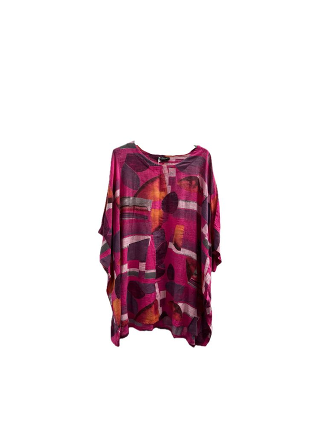 Pink & Orange Oversize Top