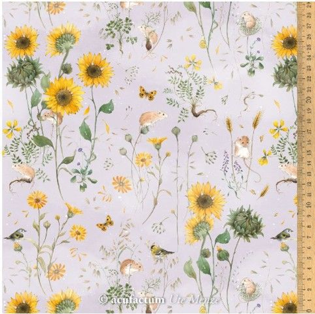 35 cm BW-Stoff "Sommerblumenfeld"