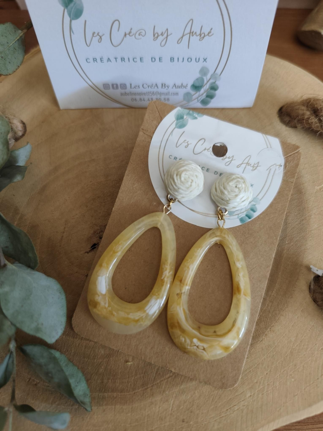 BO CHIC RESINE JAUNE 0000634