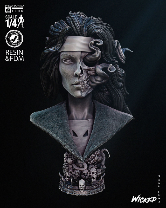 Buste portrait PESTILENCE série Xmen comics