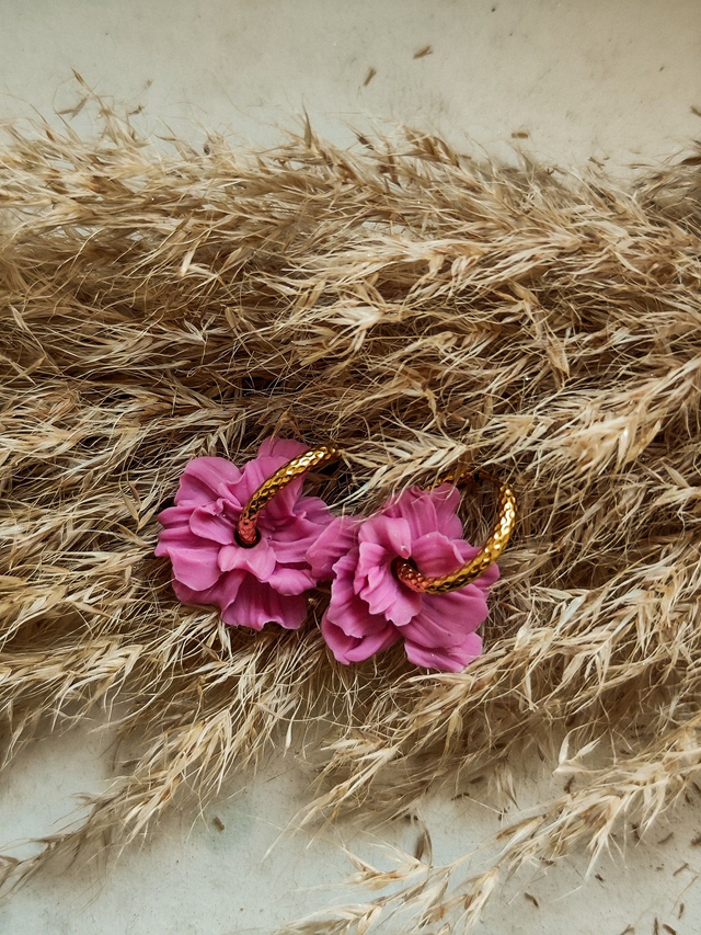 Boucles d'oreilles Violette