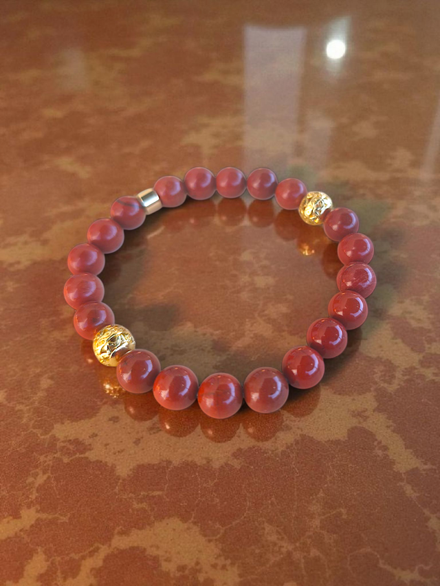 Bracelet IGNIS - Jaspe rouge