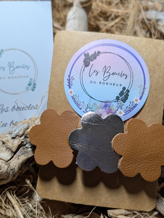 Barrette camel doré b004