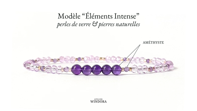 Bracelet | Améthyste - Collection 1 | Lot de 3