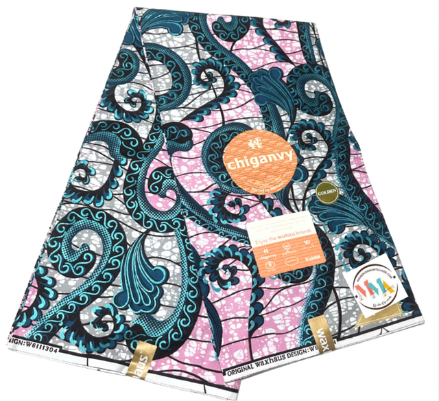 Wax Djenora 5m40 Coton Pailleté