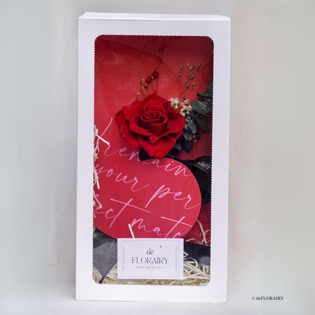 Classic Red: Let's Fall in Love | Keepsake Flower Card | Next-Day Flower Delivery in Bristol | UK-Wide Delivery