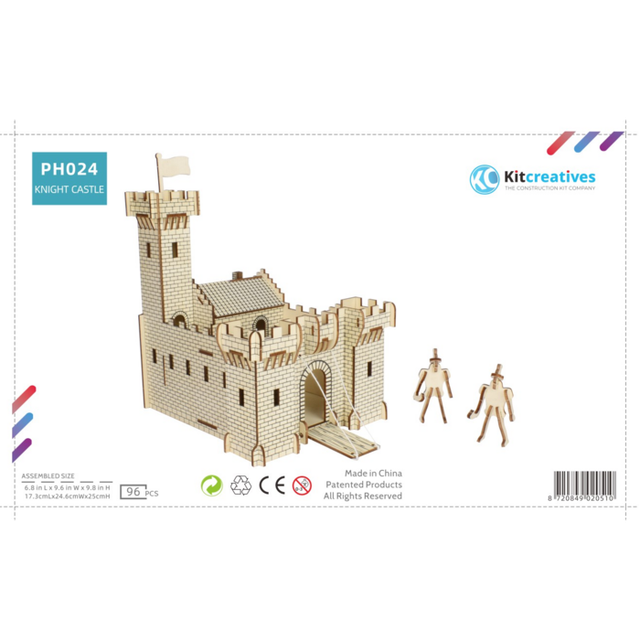 251054 bouwpakket middeleeuws kasteel