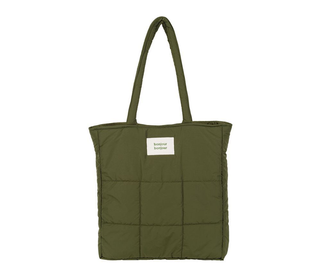 SAC TOTE BAG QUILTED VERT