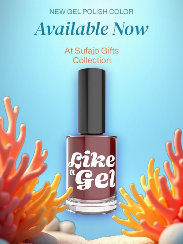 Like a Gel Nail Polish – Brick Red 10ML | Beauty & Fashion


