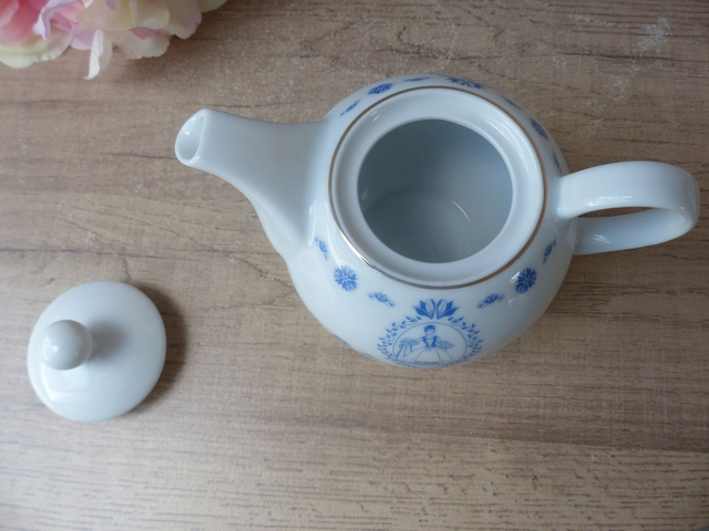 Ensemble Théière Égoïste Romantique avec 2 Tasses – Motif Floral Princesse/Duchesse – Service à Thé Vintage